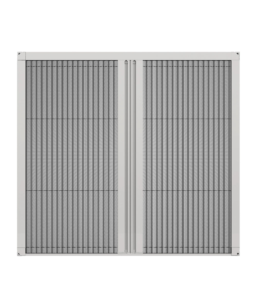 Insektenschutz nach Maß / 2 Flügel / flache Bodenschiene